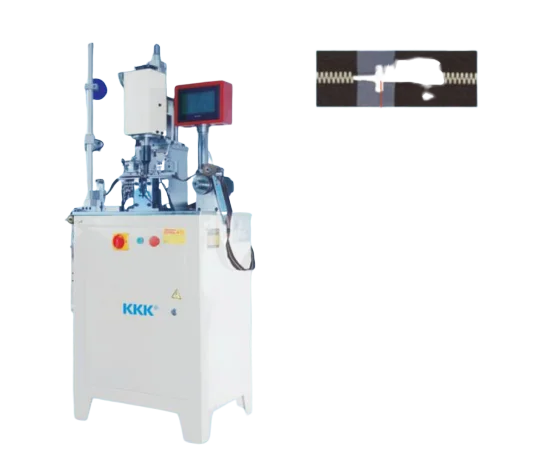 KKK 2023 new full  automatic ultrasonic hole punching machine for nylon zipper in open end factory whole sale price