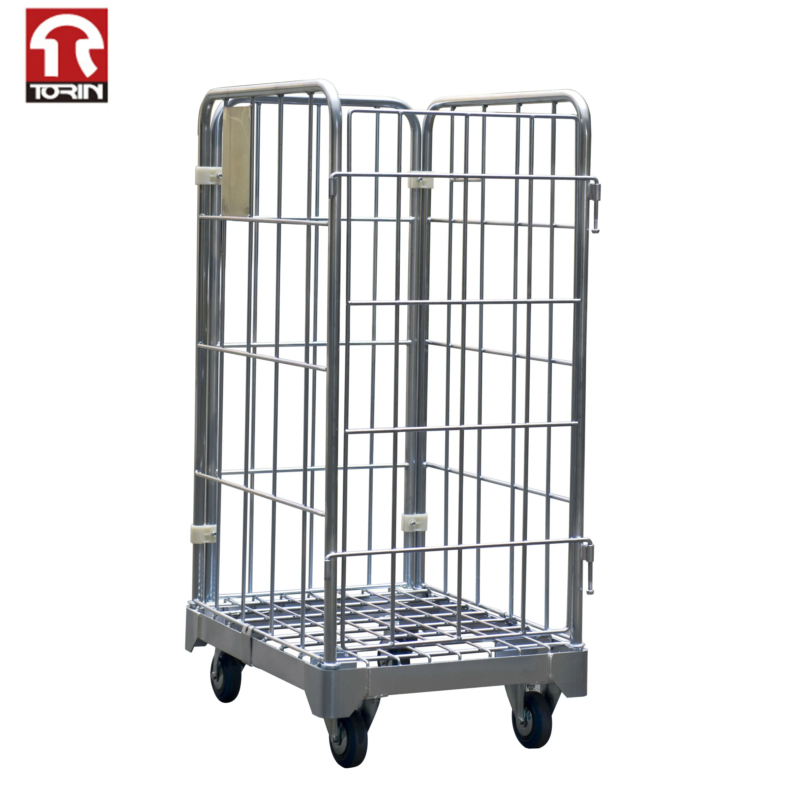 Torin SWK1010 Light  Duty Wire Steel Roll Container Storage Cage Trolley roll cage trolley