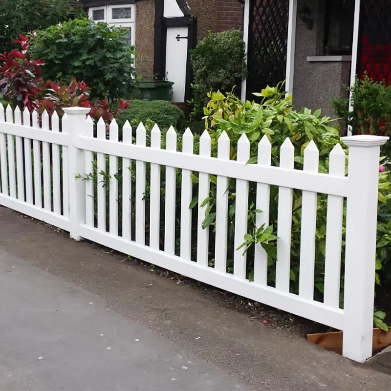 4*8 ft picket vinyl fence , front yard picket fence white PVC car port panels easily assemble, garden design
