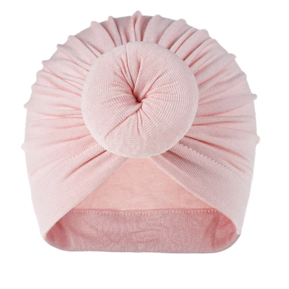
Hot style Kids Hats With Doughnut Cloth Beanie Colorful New Born Infant Baby Hats 
