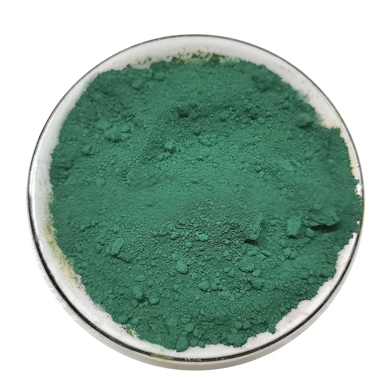 Manufacturers sell low iron oxide green pigment green cement colorant iron hydroxide pigment