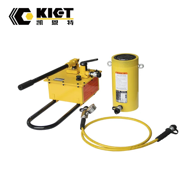KIET Brand 100 Ton 300 mm Stroke Double Acting Heavy Duty Hydraulic Oil Jack