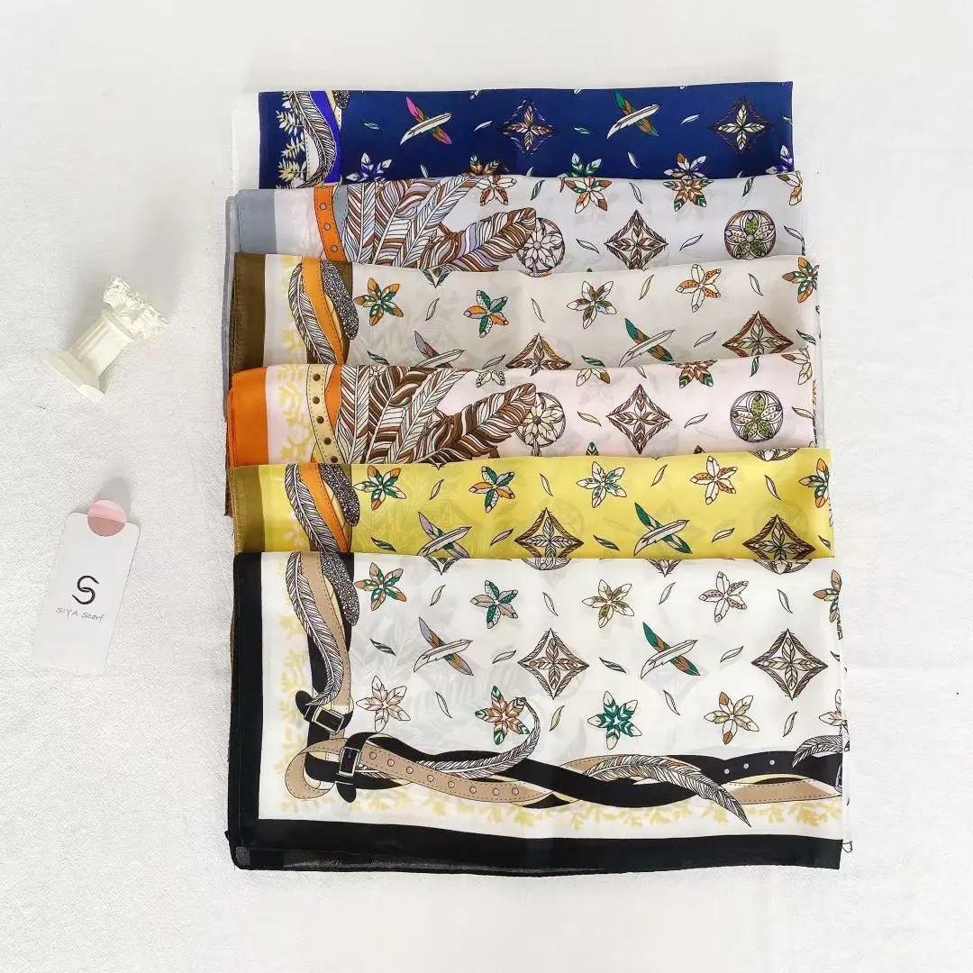 70*70 см Печатный новый дизайн Шелковый квадратный шейный