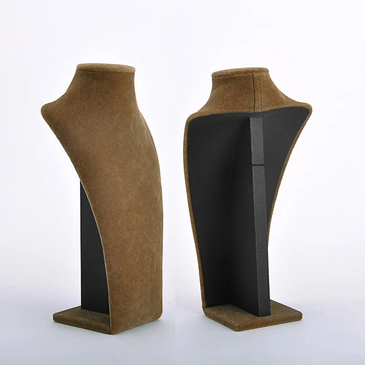 famous portraits fashion cheap beautiful realistic half female mannequin bust velvet jewelry necklace display stands
