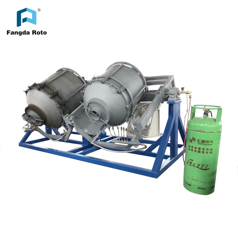 Water Storage Tank Plastic Rotational Moulding Machine Rock And Roll Rotomolding Machine