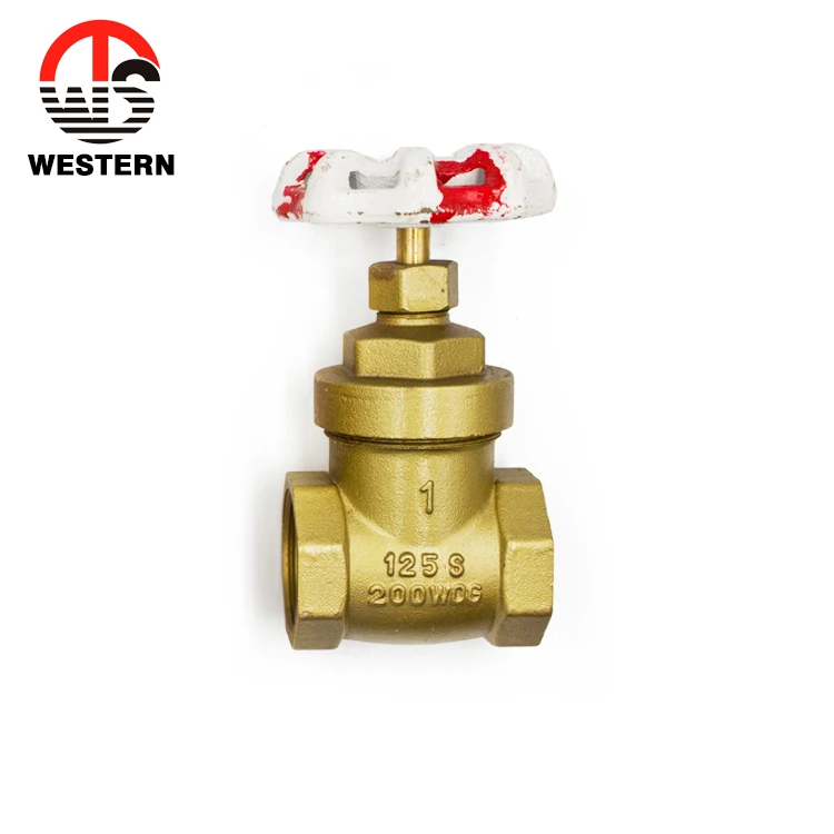 1/4 - 1/2 2 4 3 inch 75mm 125S 200 WOG pn16 female bronze painted manual type  water supply valved brass gate valve