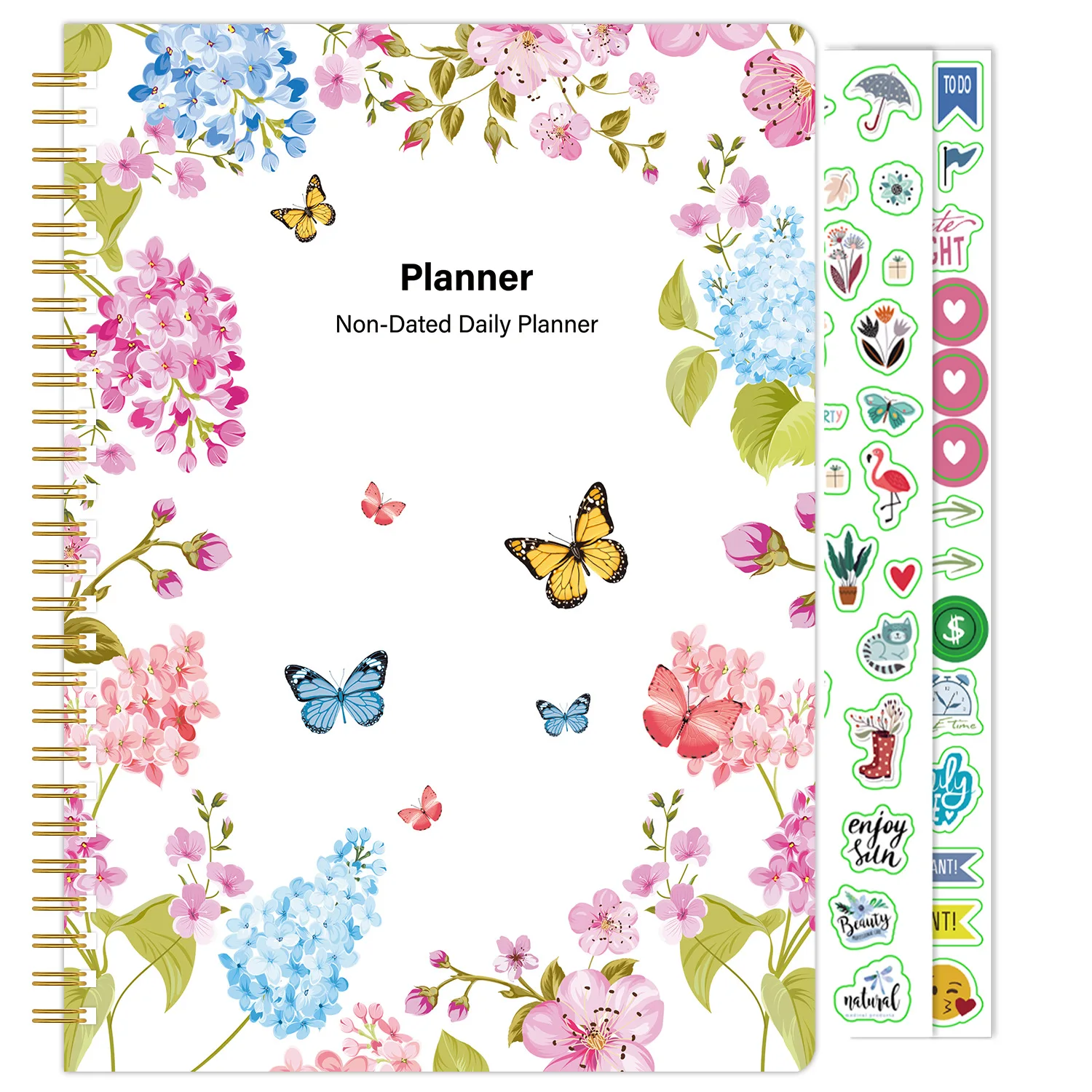2023 Hot Style Spiral Binding Planner Hardcover Notebook Printing Support Customization Paper Promotion A5 Diary 80 Sheets