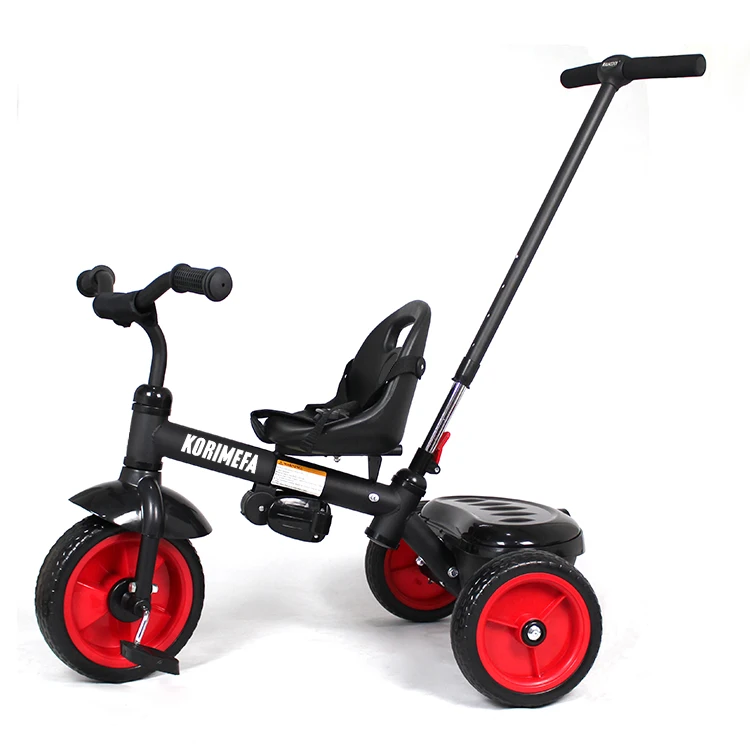 
Korimefa wholesale new design kids children 3 wheels tricycle bike with pedals push handle as gift 