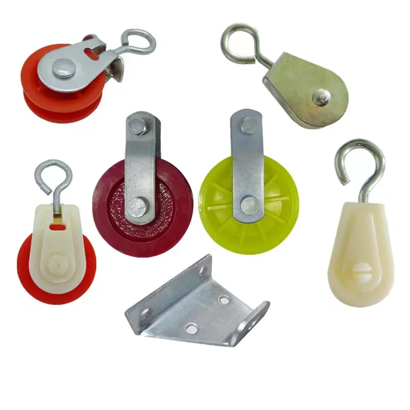 90mm 45mm  22mm Pulley plastic  wheel for poultry drinking and feeding system chicken drinking system