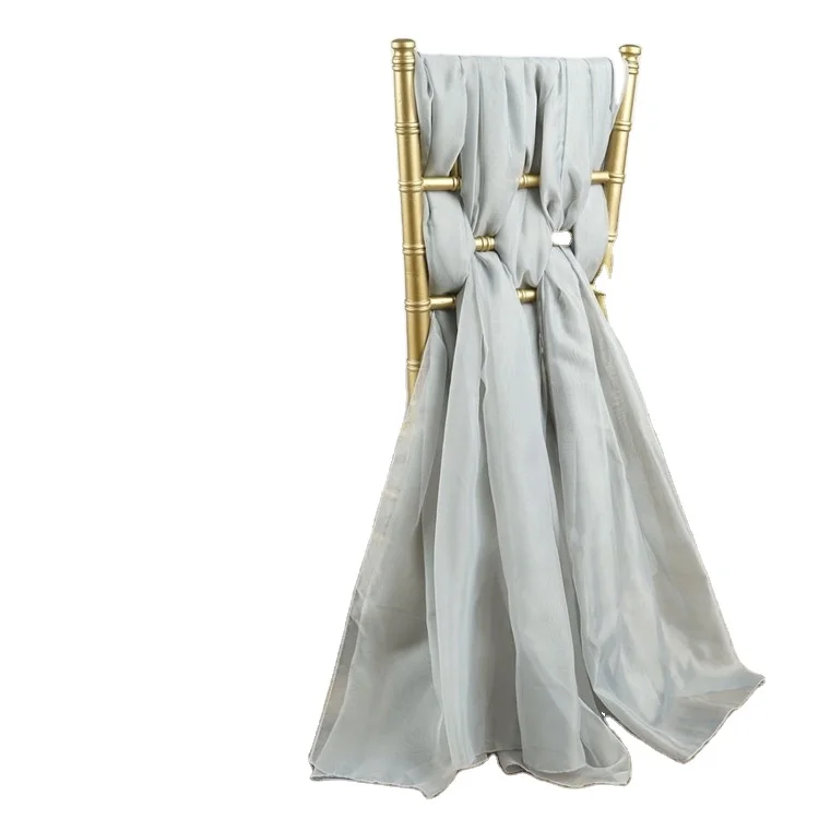 Повязка на стул во французском стиле для романтической свадебной церемонии, пояс на стул для дня рождения, банкета, ресторана, декоративная лента