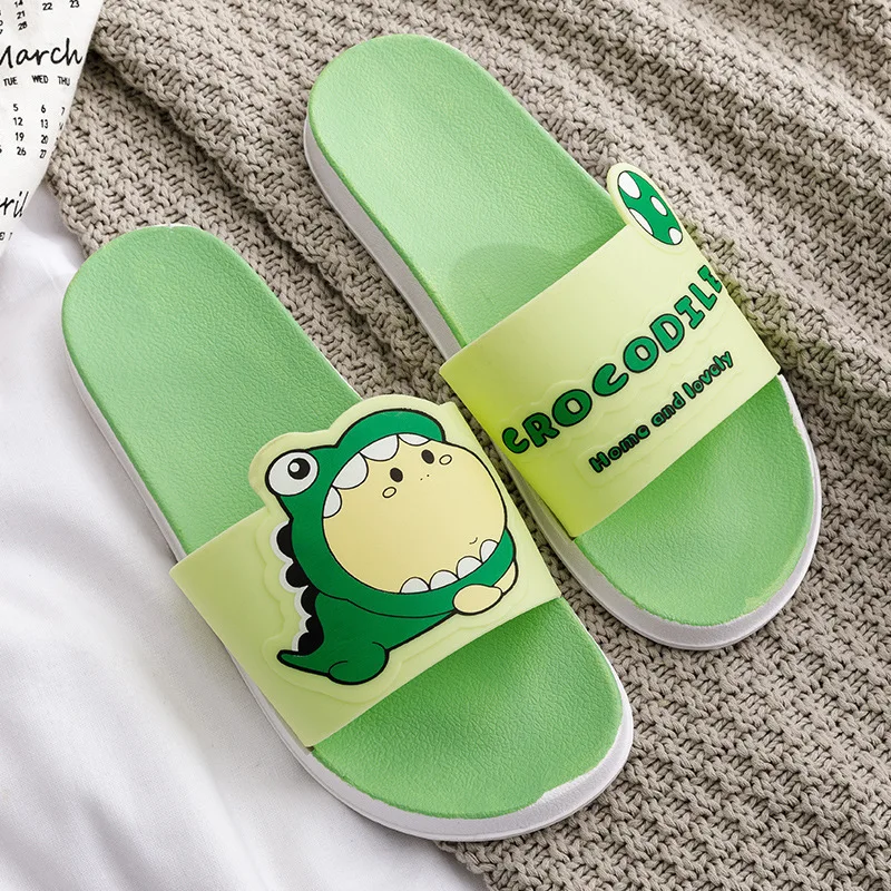 2021 Summer New Cartoon Slippers Women Wear Bathroom Bath Non-slip Home Couples Indoor Slippers