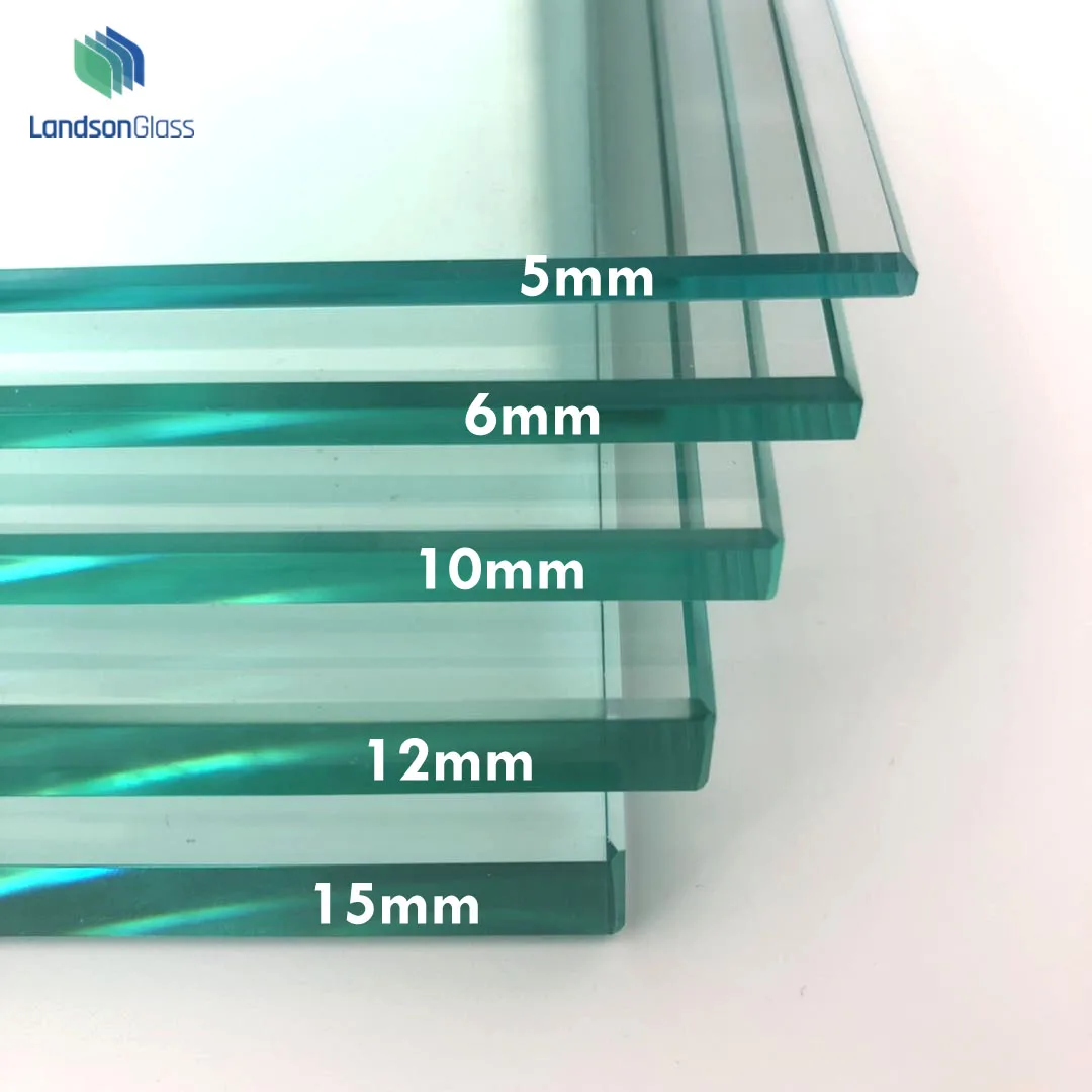 5mm 6mm 10mm 12mm Thick Tempered glass Price Manufacturer With Polished Edge For Terrace sliding doors