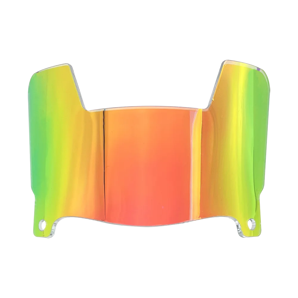 Mini Size Football Helmet Visor Smoke Silver Mini Visor with Clip