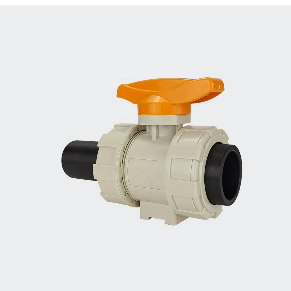 Valvulas para piscinas U-PVC для бассейна двойной шаровой клапан DN20