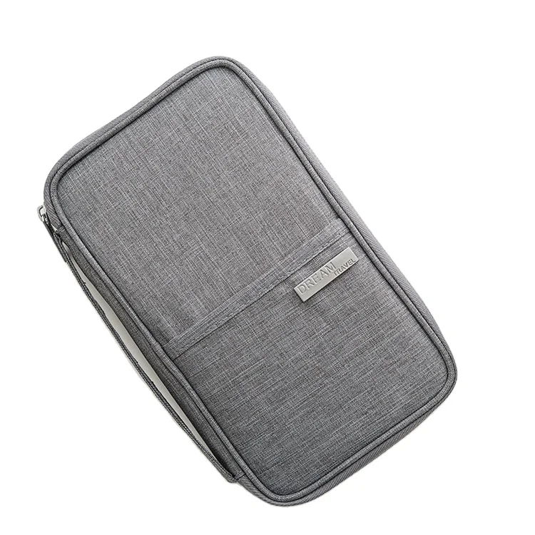 Multifunctional Family Travel Passport Holder With Hand Strap Credit Card Passport Wallet