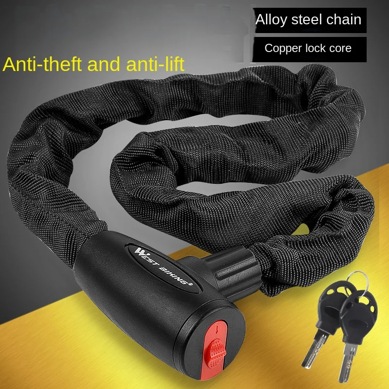 Bike Lock Security Heavy Duty Bicycle Chain Lock Bike Safety Anti-Theft Motorcycle Bike Chain Locks With Keys