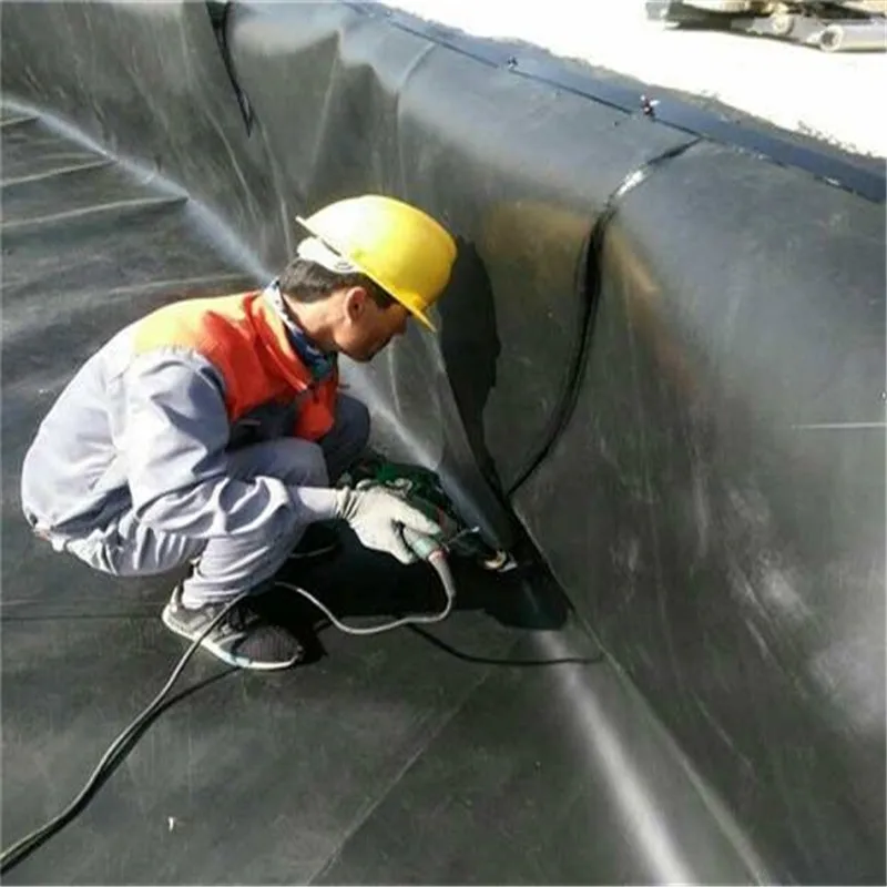 0.75 0.5mm plastic poly fish high density polypropylene commercial small  Geo Membran Pe Liner Dam Liner Sewage Landscape