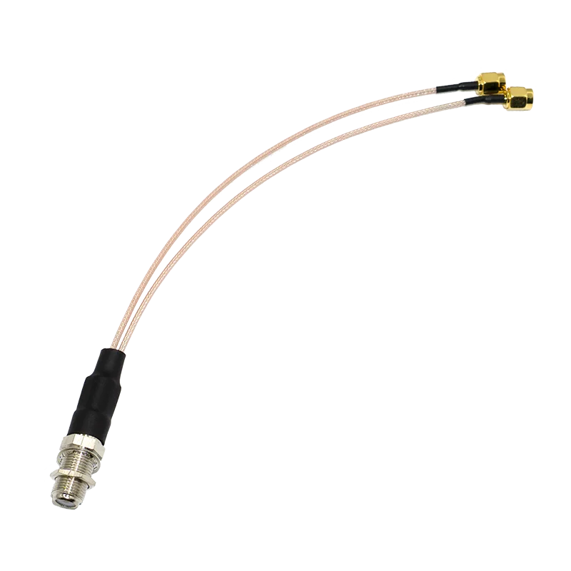 OEM RF coaxial cable assembly SMA F male female to UFL MCX connector splitter low loss RF coaxial cable assemblies