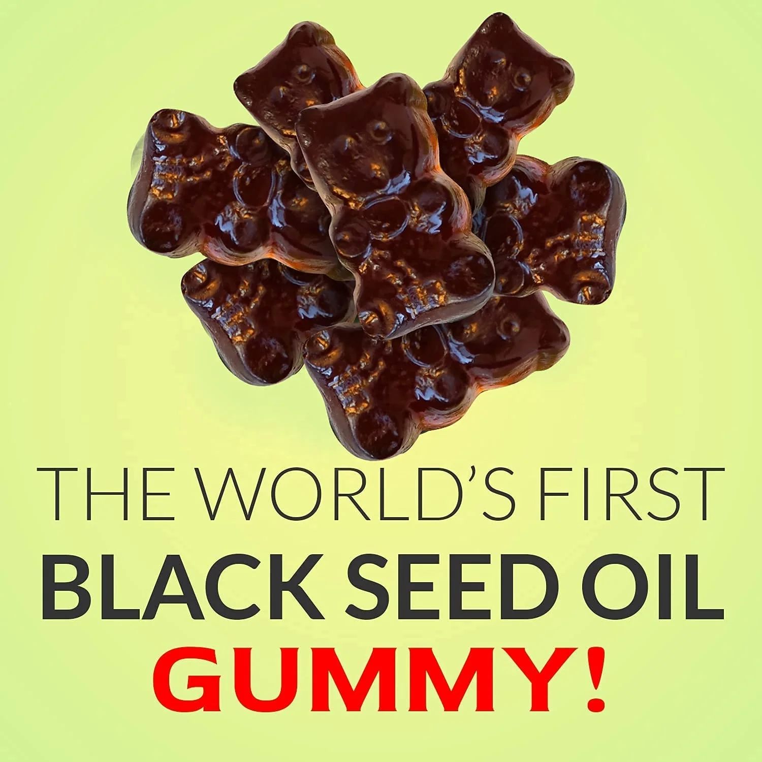OEM/DOM Black Seed Oil Gummies Protect Liver Black Seed Detox Gummies Skin Health Black Rice Seeds Candy