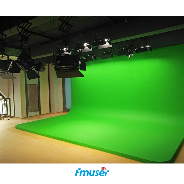 FMUSER MB 50 square meters professional broadcast studio light kit Virtual Studio System, live news, the class live stream