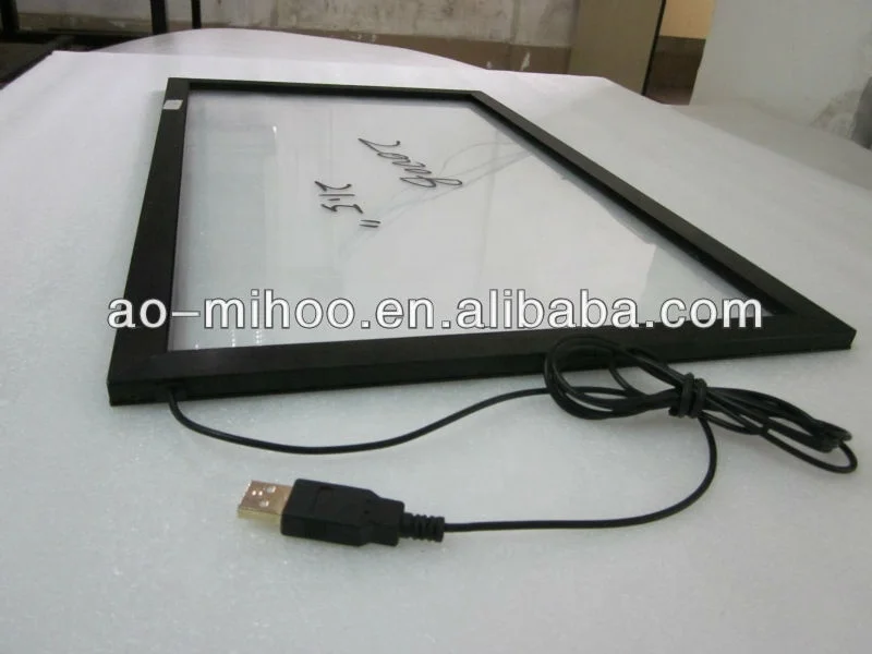 43 inch 10 points touch waterproof without glass plastic infrared touch screen  digital frame photo and video