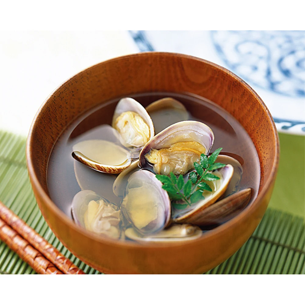 Elegant umami taste littleneck clam broth Japanese cooking sauce