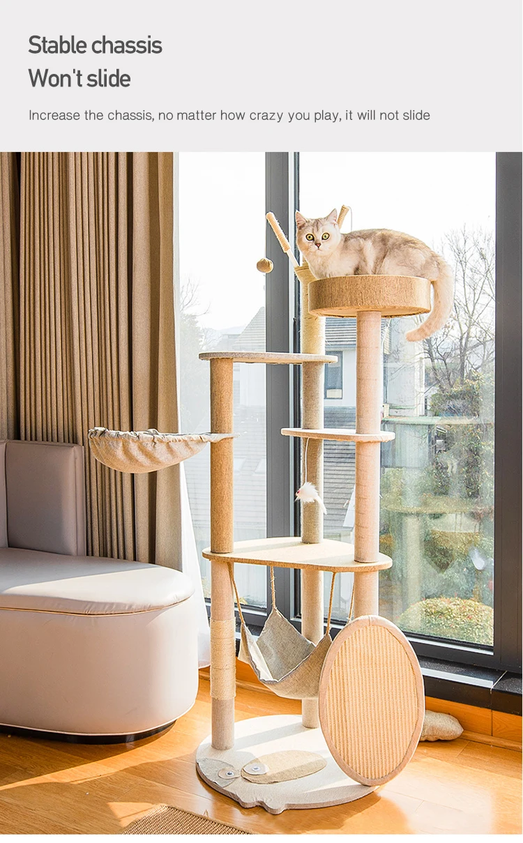 Best Selling Wholesale Small Batch Order Luxury Cat Climbing Tree Fun Cat Climbing Frame