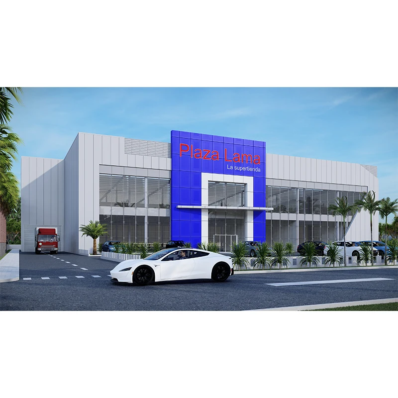 Steel Structure Building Warehouse With Modern Design In Dominican Republic