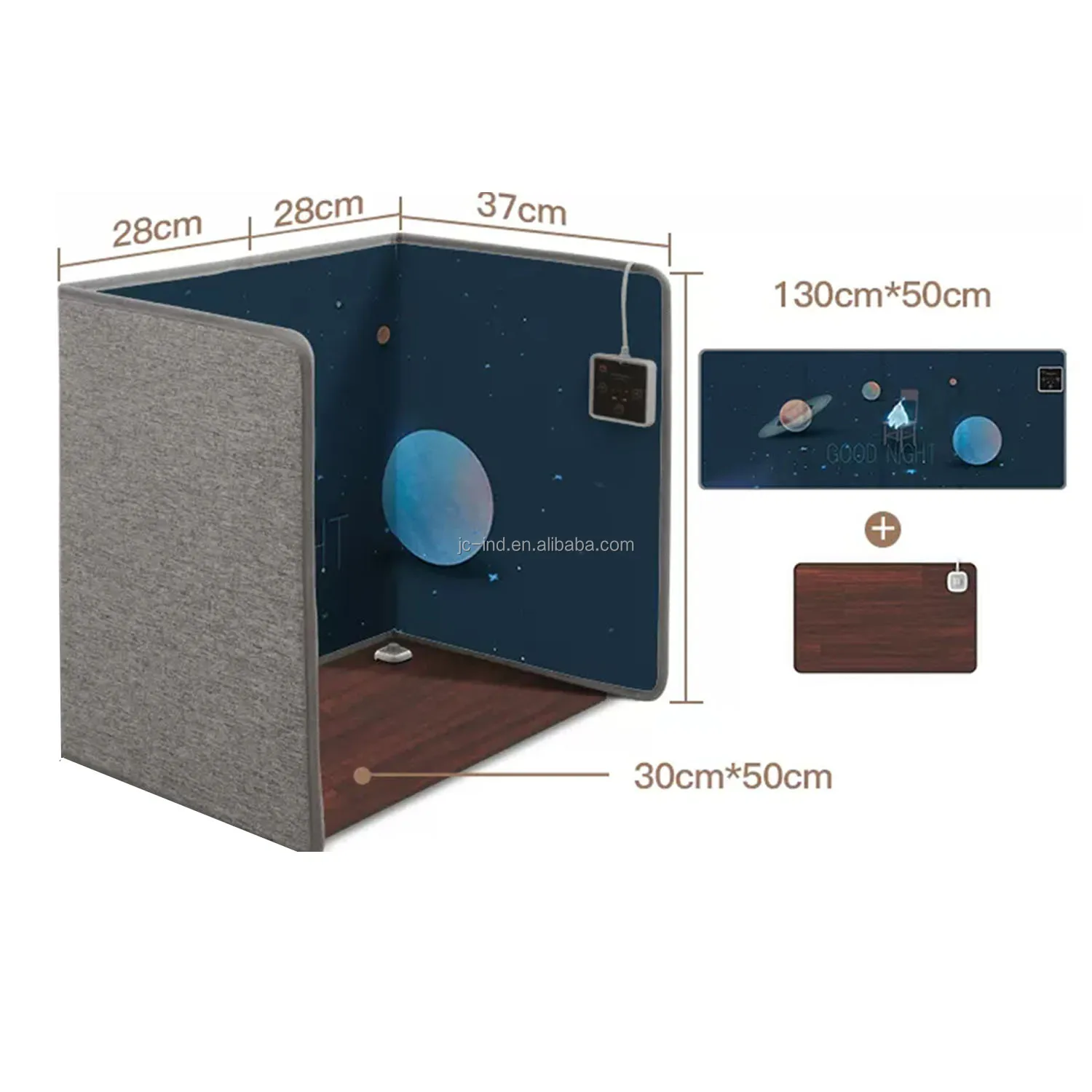 PSE certificate Electric AC Foot Warmer Health Care Folding Panel Heaters Far Infrared Panel Heater for Old Man Lady Child Pet