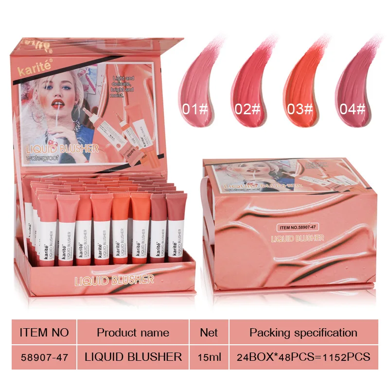 2020 Natural Brightening Waterproof High Pigment And Natural Beauty Highlight Liquid Blush For Face