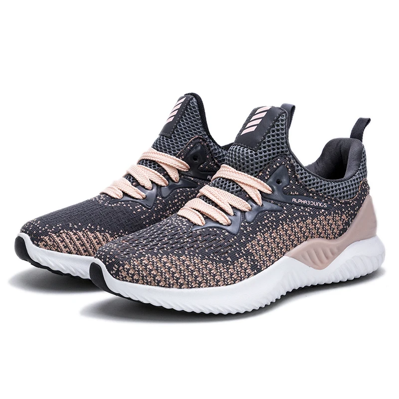 Wholesale Unisex Breathable Sport Stock Couple Fashion Sneakers Customized Brand Running Shoes