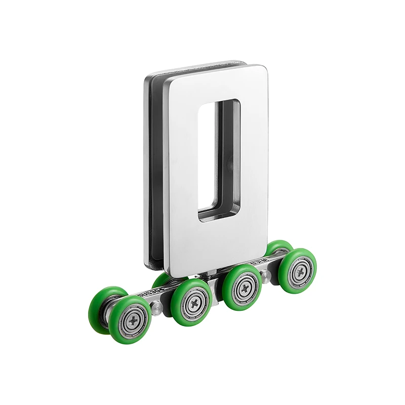 Glass shower door pulley wheel Shower enclosure plastic chrome double wheel heavy duty shower cabinet sliding door roller