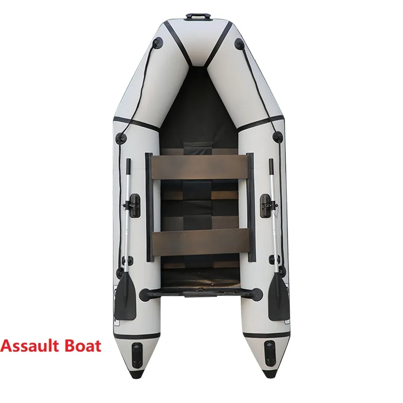 Solar Marine 4 Person 9ft Inflatable Assault Boat Rescue Transom Sport Tender Kayak Raft Dinghy for Adults with Accessories