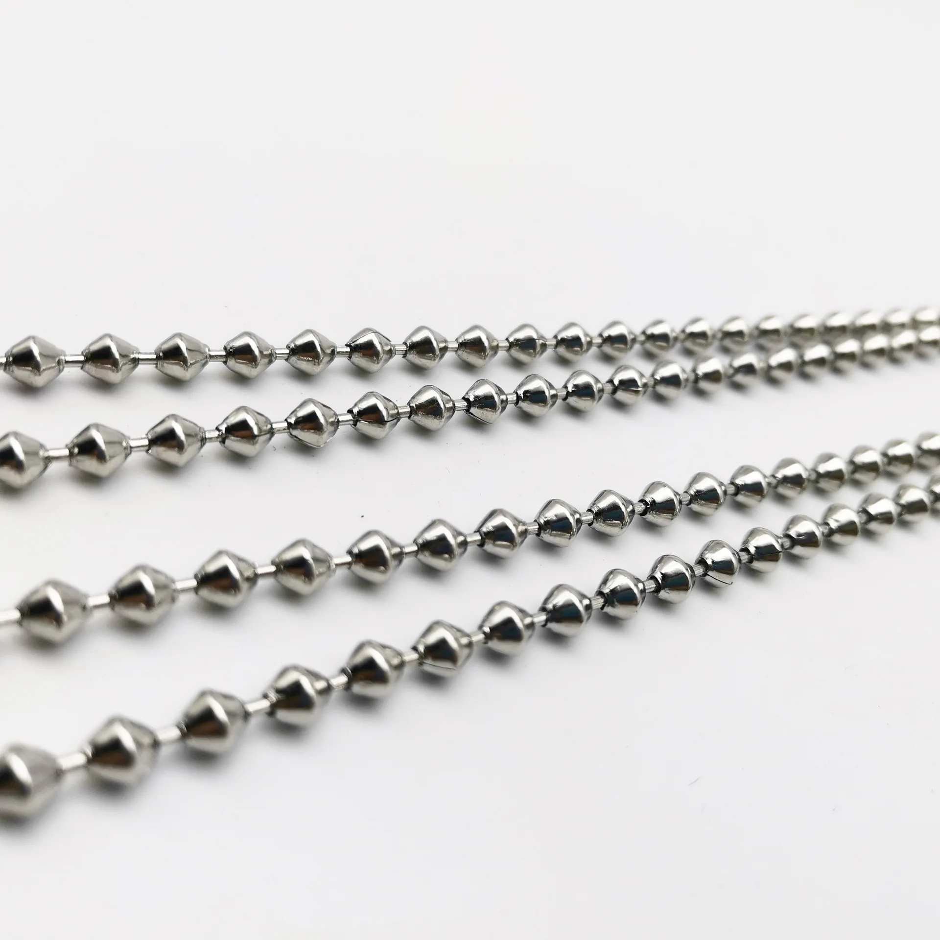 2022 GT cadena de perros Length DIY Key Chain Dolls Label Connector Stainless Steel Ball Beads Chain For Jewelry Making