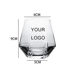 Gold Rim Electroplating drinking glasses set water glass set 6 pcs drinking cup custom logo luxury drinking glass set