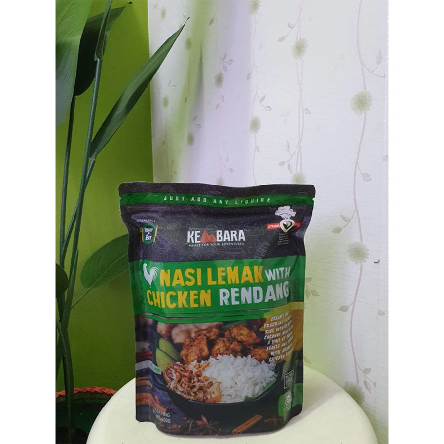Premium Grade Factory Price Nasi Lemak With Chicken Rendang Instant Rice Authentic Arabic Food For Breakfast Dinner or Lunch