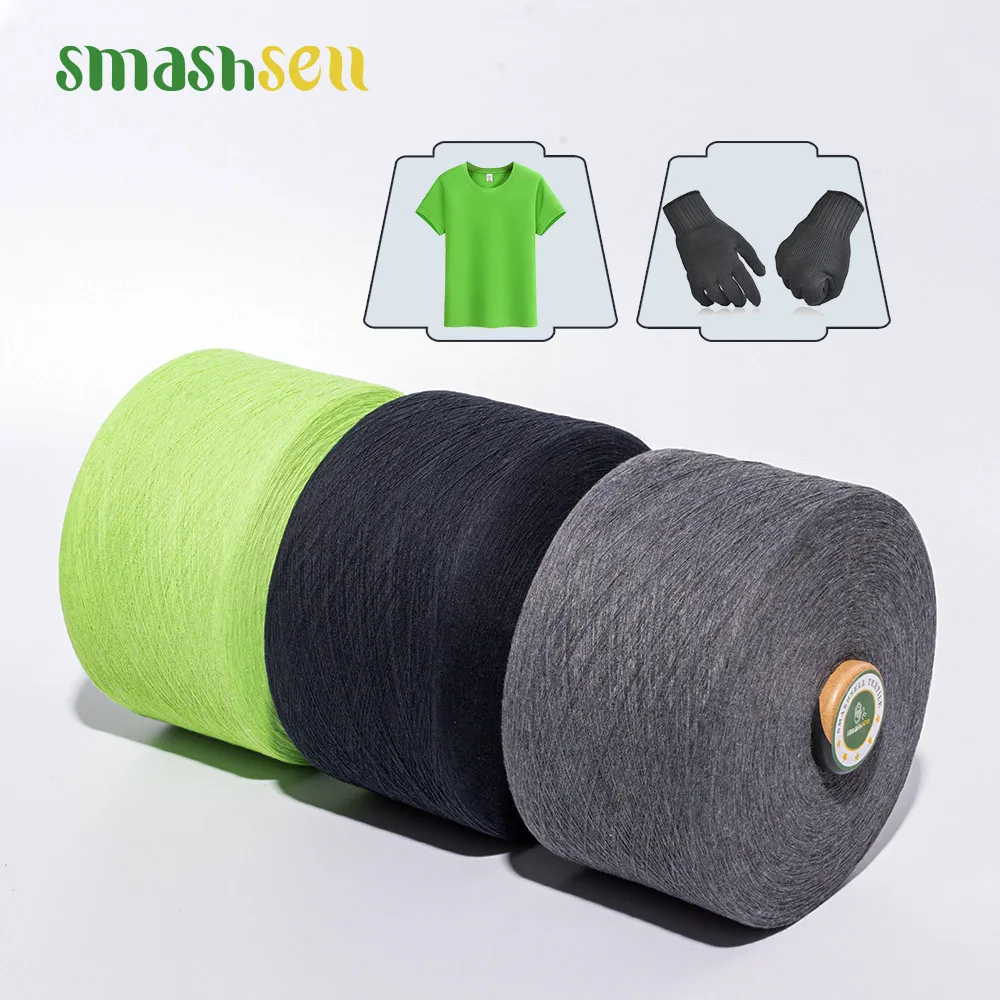 Smashsell Wholesale NE1/16 Recycled Blended Yarn Cotton Thread for Knitting With Cheap Prices