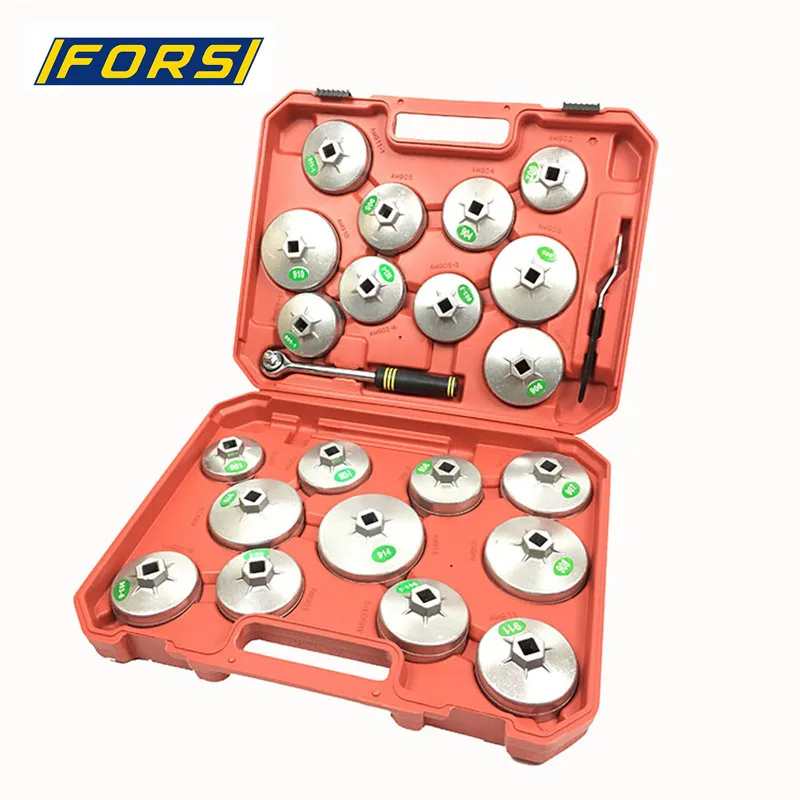 High Quality 23pcs Aluminum Cup Type Oil filter wrench set