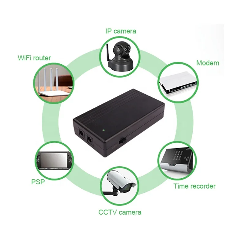 WGP Wi-Fi роутер мини-камера видеонаблюдения UPS 18650 модем с литий-Львиным аккумулятором резервный источник питания постоянного тока 5 В 9 12 1 А 2 мини-UPS для роутера