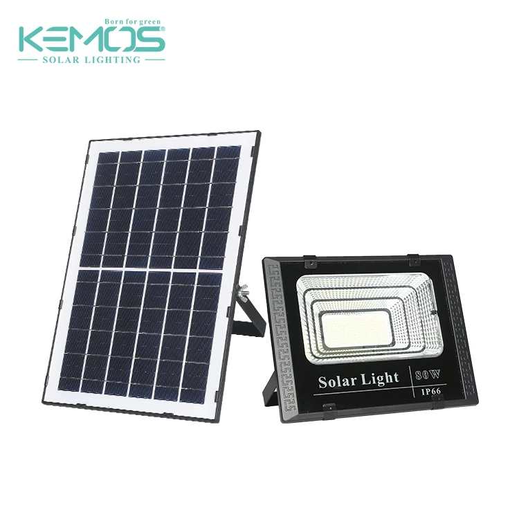
Hot Sale Outdoor Ip66 Waterproof Intelligent Remote Control 45 80 150 300 W LED Solar Powered Flood Light 