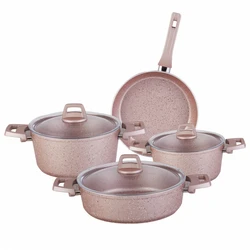 Aluminum Nonstick Cookware Set Aluminum Pot Set Of Atmospheric Appearance Fry Pan Non Stick Cooker Glass Lid Cookware