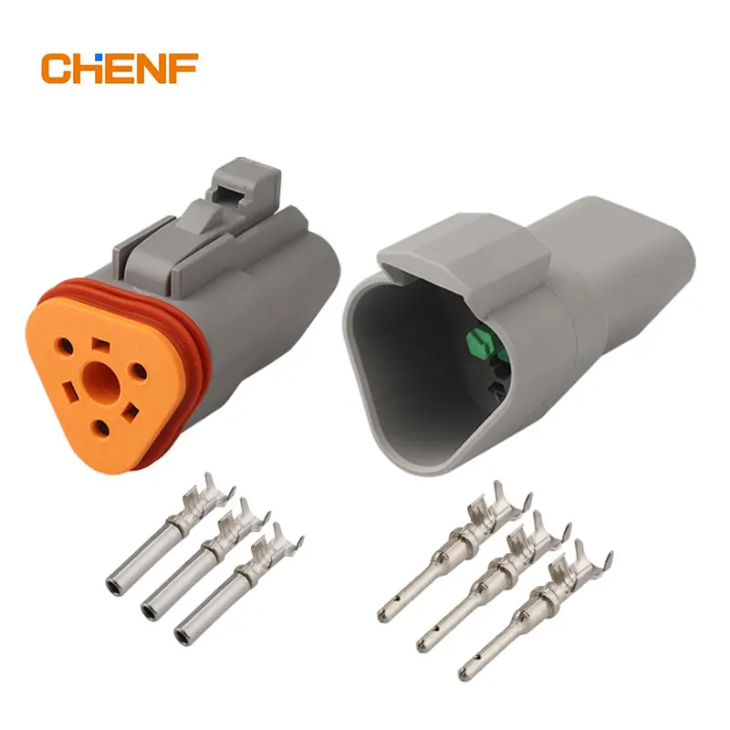 Custom auto connector 2 3 4 6 8 12 pin deustch dt automotive electrical wiring harness auto wire harness 2 pin connectors