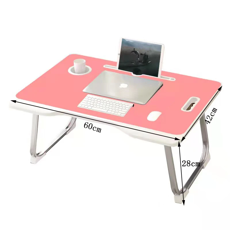 Plastic portable adjustable laptop stand folding bed floor computer desk table