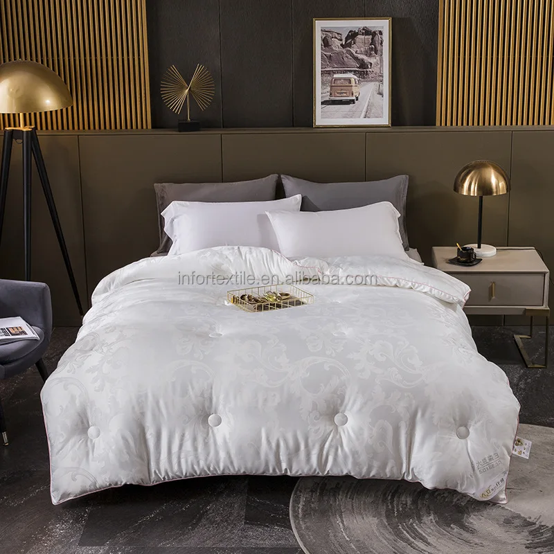 Wholesale Custom 60s Cotton Chain Hotel Bedding Set 100% Fabric Soft Quilts Twin Size For Hotel Lines Bed Linens