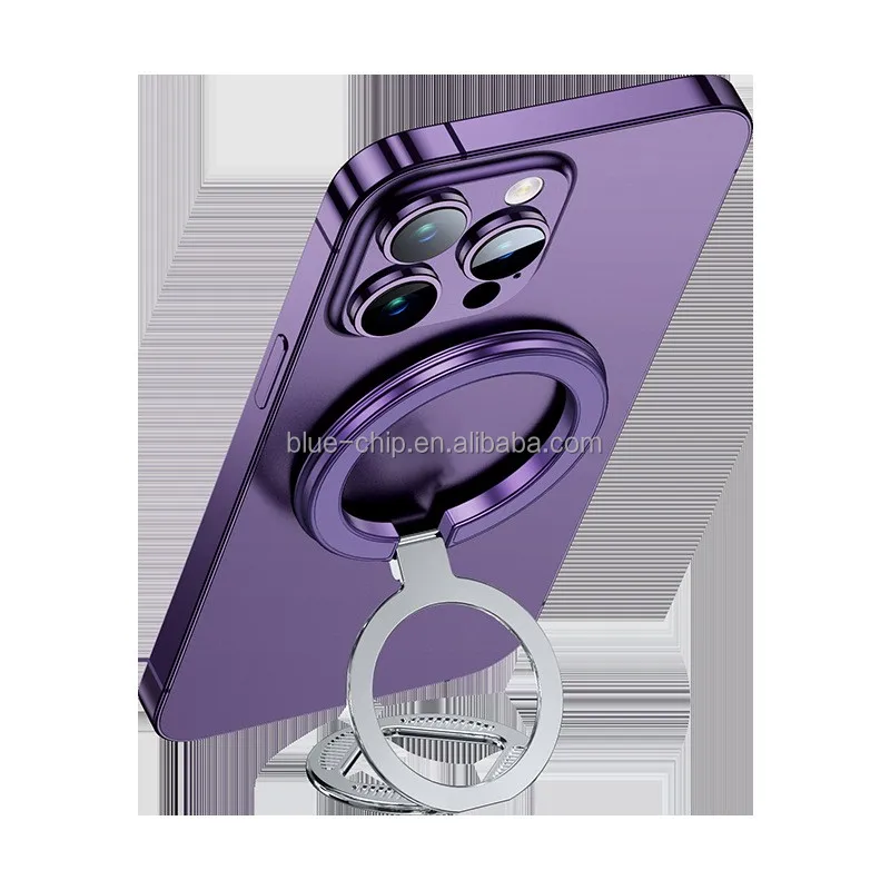 Double -sided Magnetic Suction Ring Buckle Stand Ultra -thin Folding Desktop For iPhone 12/13/14/15 Magnetic Suction Bracket