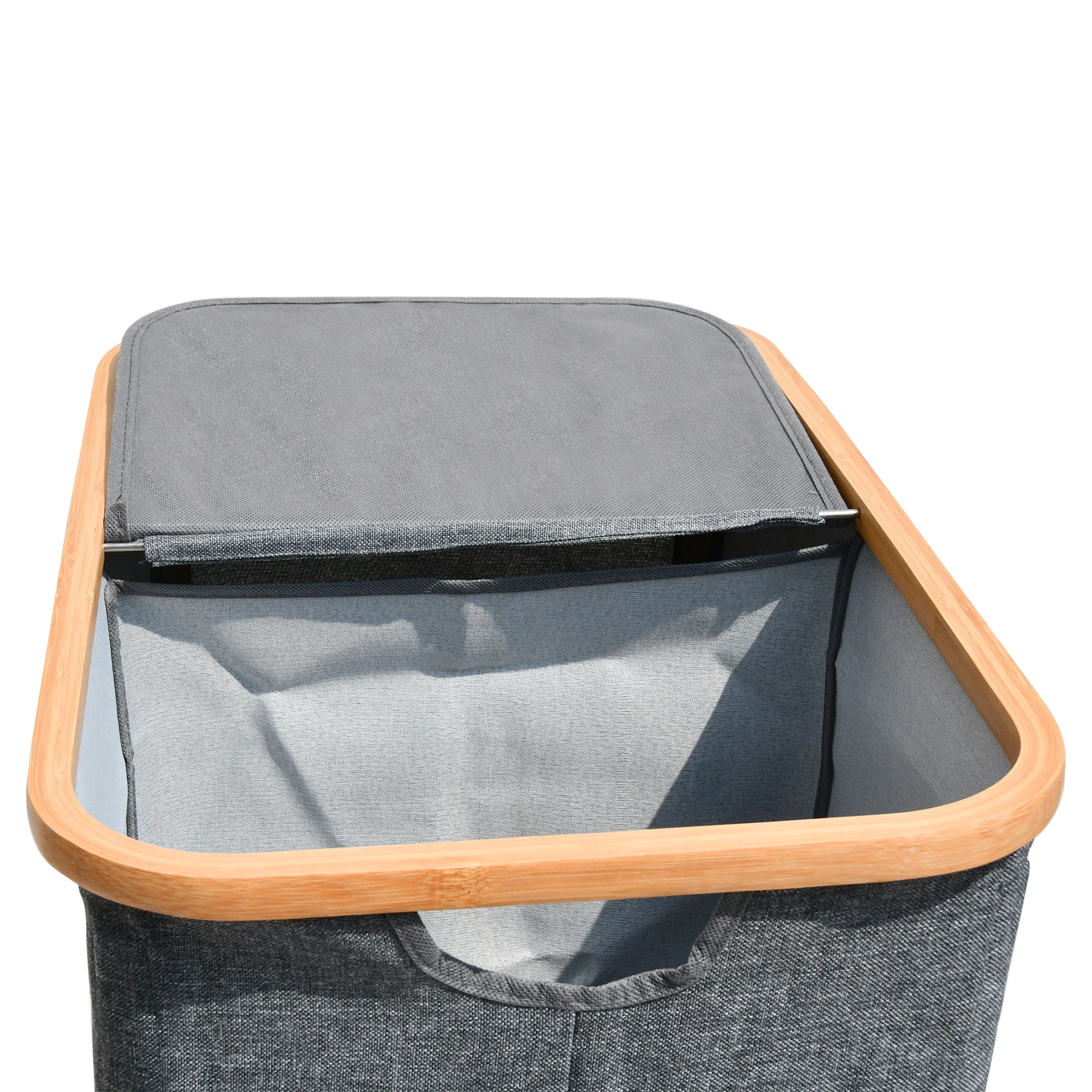 Large Capacity wrought iron foldable laundry hamper import made in China