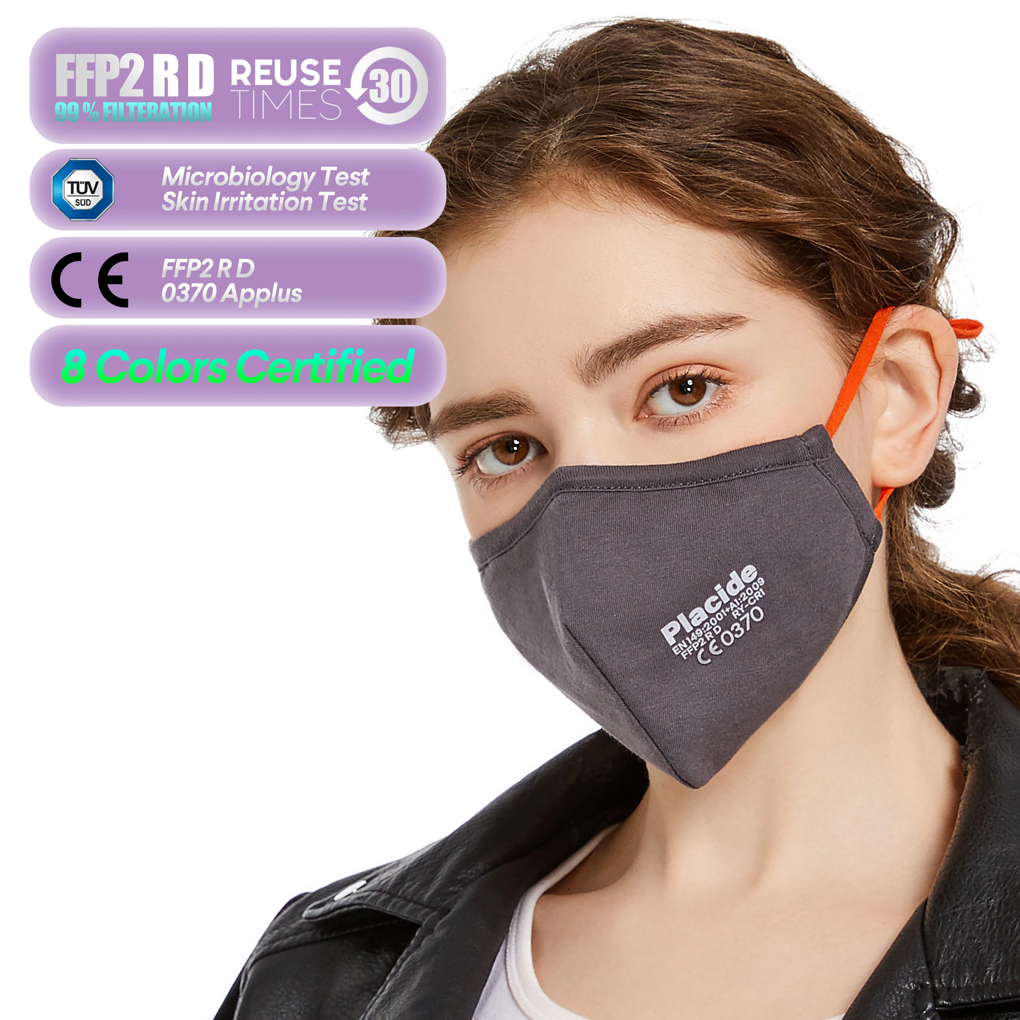 2021 Factory Direct Reusable Washable Cloth CE FFP2 R D Color FFP2 Mask EN149 Custom Logo Face Mask Dust kn95 Mask FaceMask