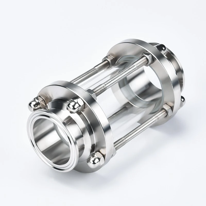 316 stainless steel quick - mounted visual lens clamp type straight - through visual Gu belt protection