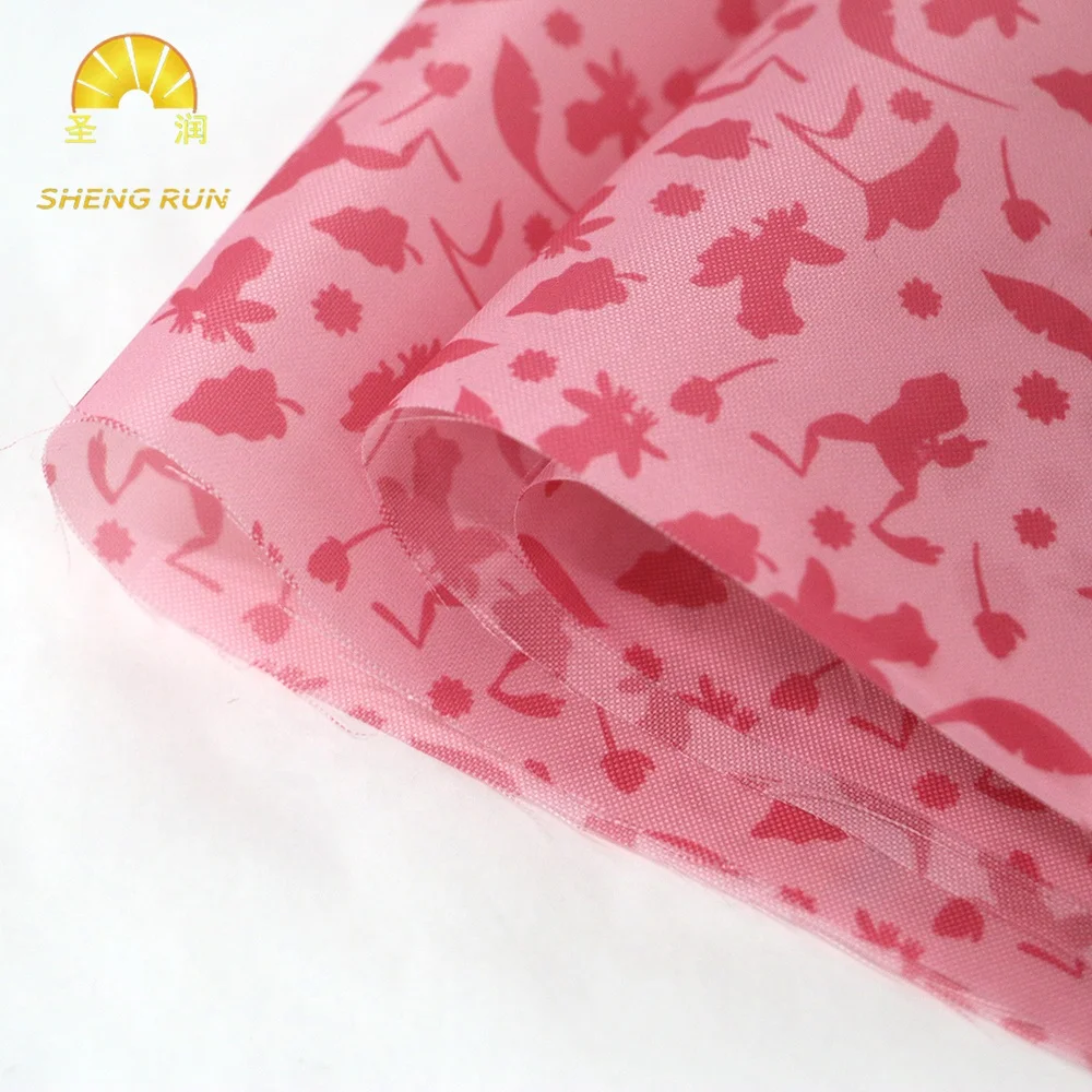 No MOQ Customized PVC Coated Waterproof Cartoon Digital Printing Oxford Fabric