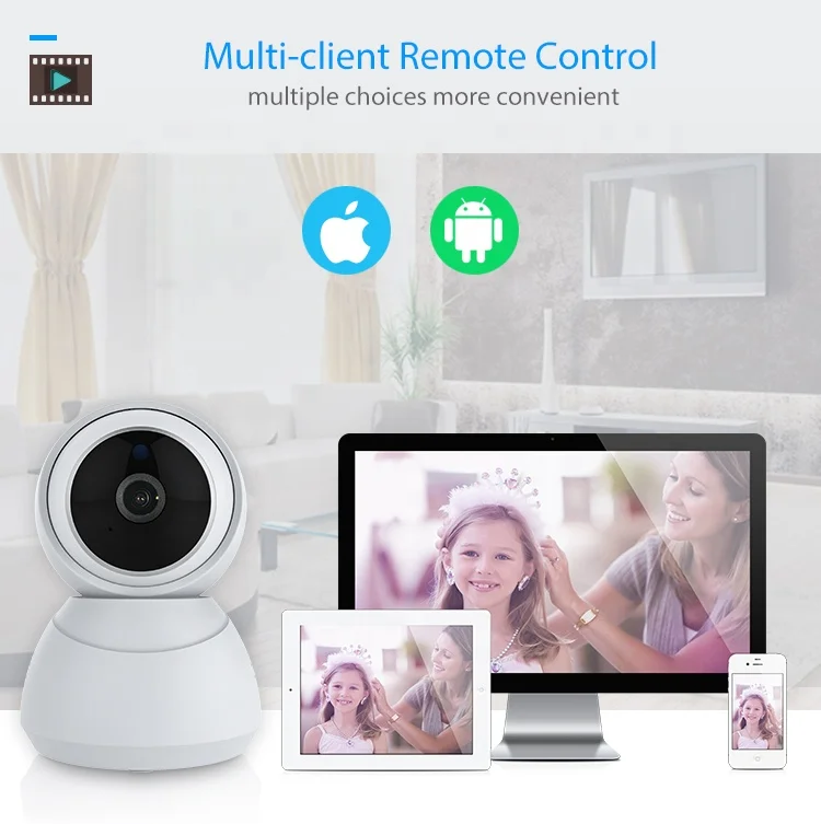 
Home Security Wireless Surveillance Wifi IP Kids Camera Monitor With Two-way Audio Function Mini Camera WiFi 